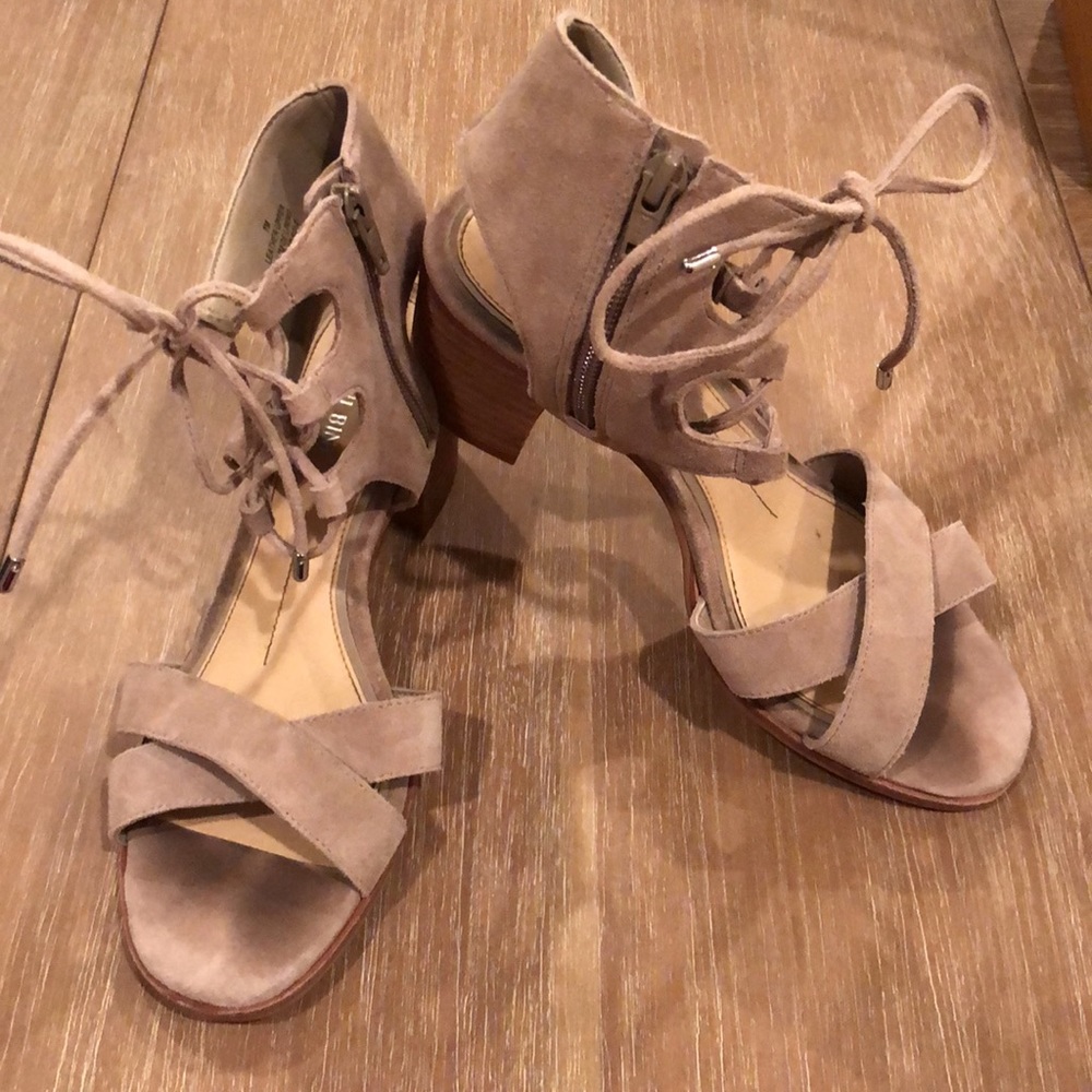 Gianni Biini suede lace up heels